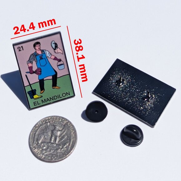 El Mandilon Pin Loteria Pin For Caps Clothing Enamel Badge Mexican Game Pin - Picture 3 of 5